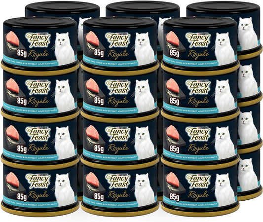 85gm Pack of 24 Purina Fancy Feast Royale Tender Tuna & Whitebait Wet Cat Food