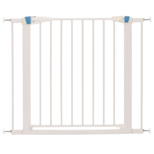 White Glow in the Dark Steel Pet Gate