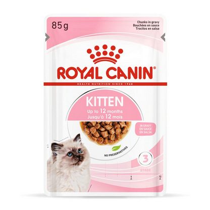 Buy Royal Canin Feline Health Nutrition Kitten 4 kg and Get FREE Royal Canin  Feline Health Nutrition Kitten Gravy (Wet Food - Pouches) 12 x 85 g