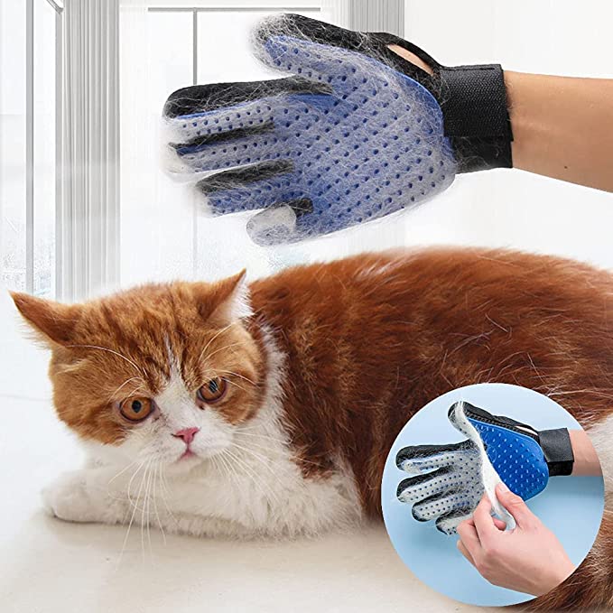 Pet grooming Glove, De-Shedding Glove, Fur removal, Dog grooming, Cat grooming, Pet brush,