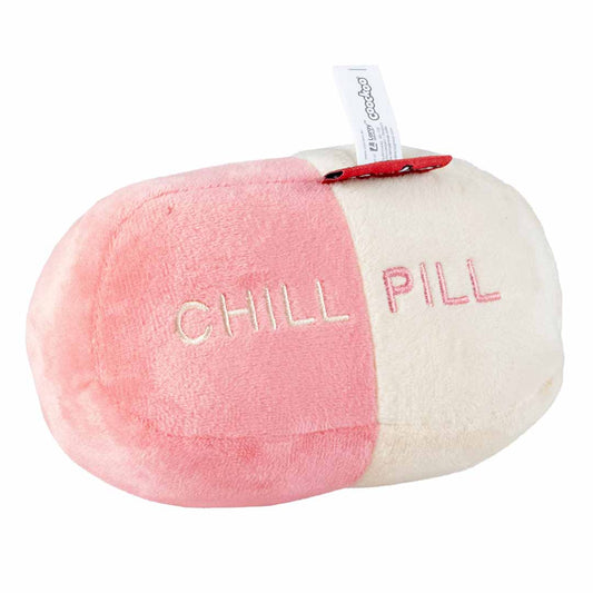 Ebi Coockoo CHILL PILL Kicking Cushion Cat Toy PINK 16X7X9CM
