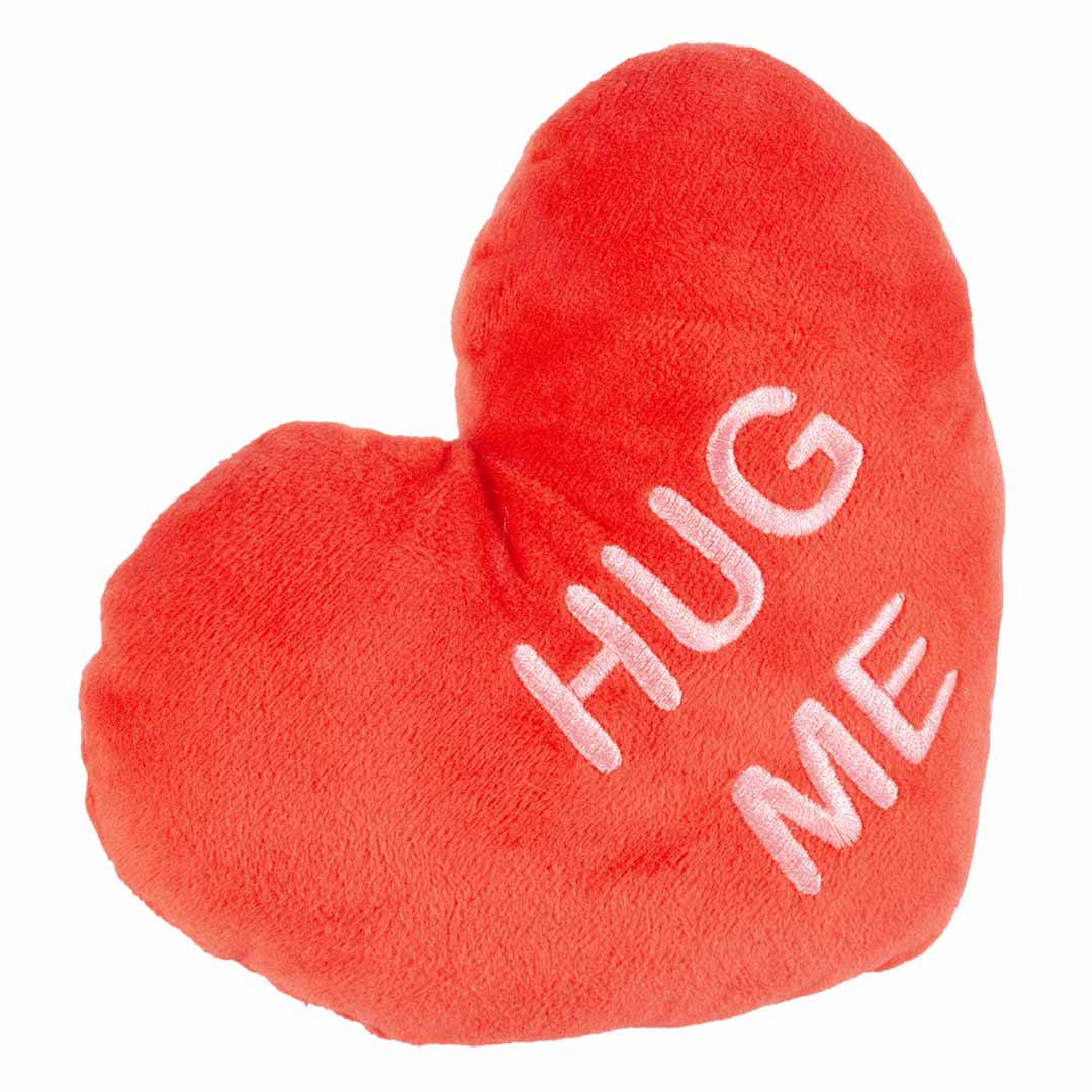 Ebi Coockoo HUG ME Plush Dog Toy - RED/18X14X6CM