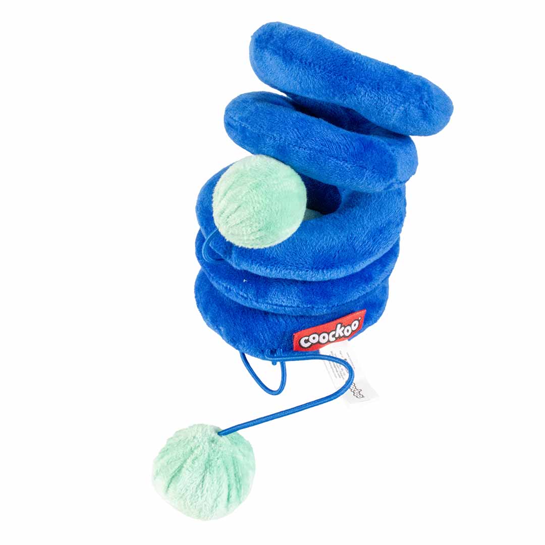 Ebi Coockoo TWISTER Plush Cat Toy BLUE 36X10X10CM