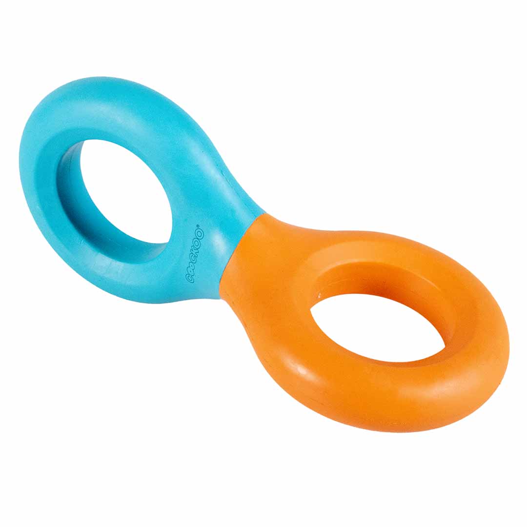 Ebi Coockoo Doodle Strong Rubber Dog Toy BLUE&ORANGE 23X10.5X3CM