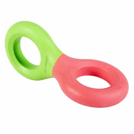 Ebi Coockoo Doodle Strong Rubber Dog Toy - GREEN&PINK/23X10.5X3CM