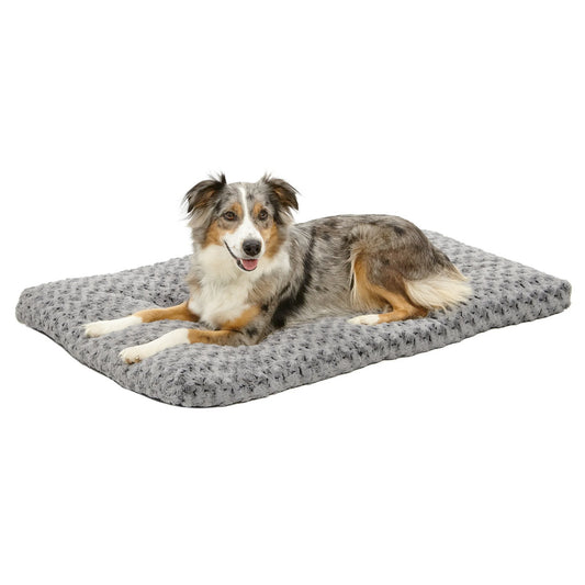 QuietTime® Deluxe Ombré Swirl Pet Bed - Grey - 42 inch