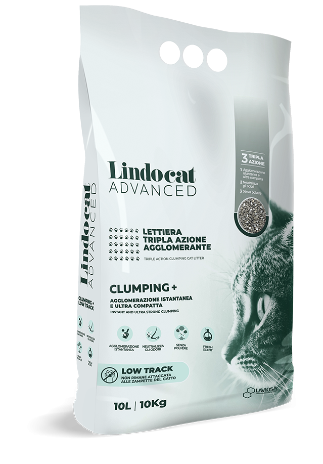 Natural Bentonite Lindocat Advanced Clumping + Low Track (Fragrance-free) 10 L