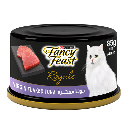 (85g Pack of 24) Purina Fancy Feast Royale Virgin Flake Tuna Wet Cat Food