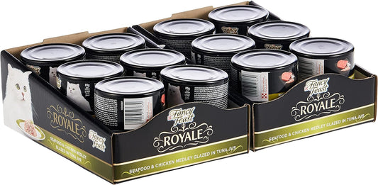 (85g Pack of 24) Purina Fancy Feast Royale Seafood & Chicken Wet Cat Food