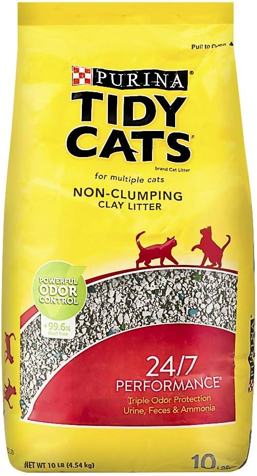 4.5 kg Purina Tidy Cats 24/7 Performance Clumping Cat Litter with 24/7 Odour Control, Low Dust, Strong Clumping