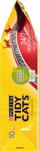 4.5 kg Purina Tidy Cats 24/7 Performance Clumping Cat Litter with 24/7 Odour Control, Low Dust, Strong Clumping