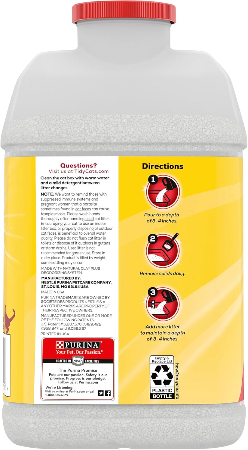 Purina Tidy 6.4kg Cats 24/7 Performance Clumping Cat Litter with 24/7 Odour Control, Low Dust, Strong Clumping