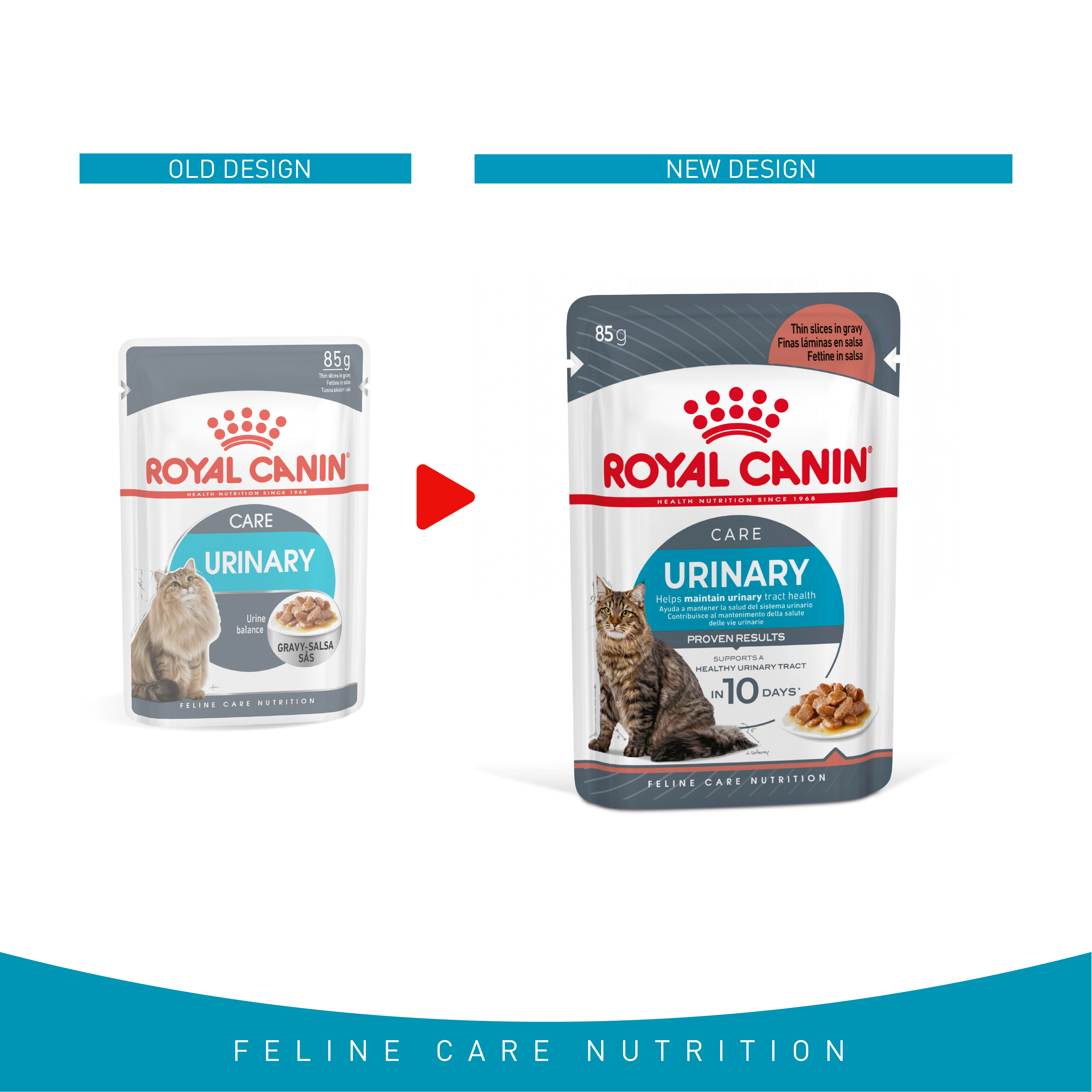 Royal Canin 12 x 85 gm Feline Care Nutrition Urinary Care (Wet Food Pouches)