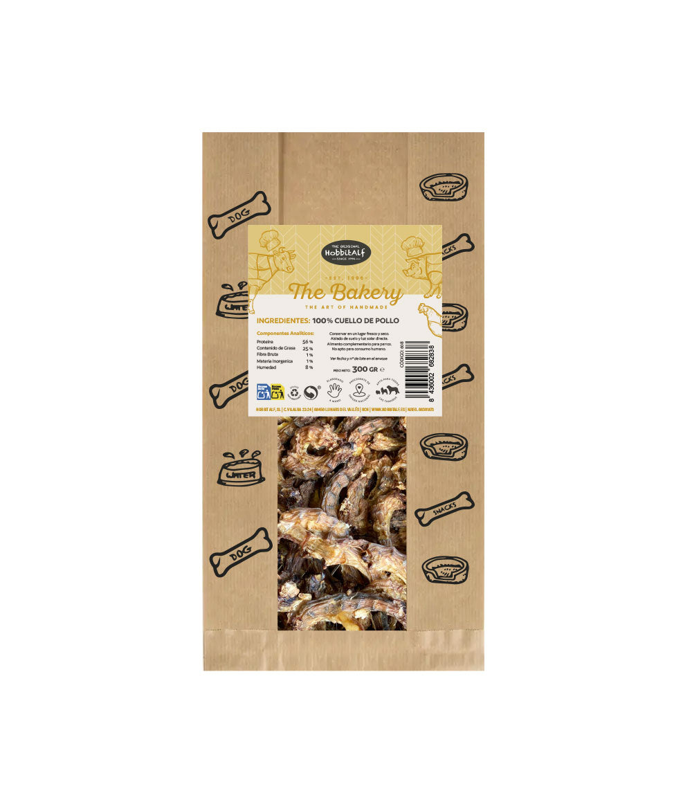 Hobbitalf Chicken Necks Dog Treats - 300G
