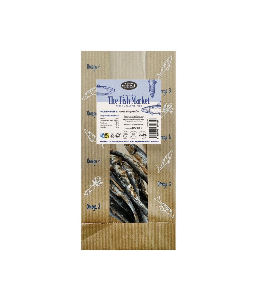 Hobbitalf Air Dried Anchovies Dog Treats - 200G
