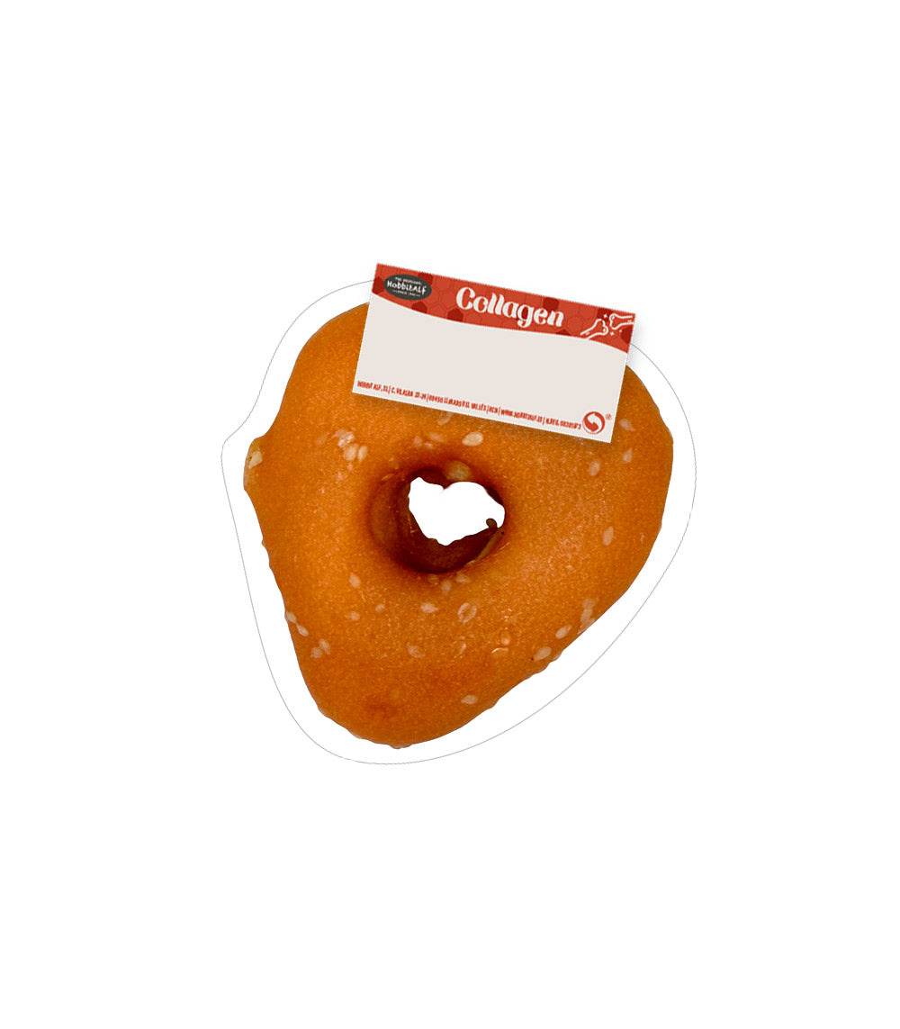 Hobbitalf Mini Collagen Heart with Chicken & Sesame Dog Treats - 5CM