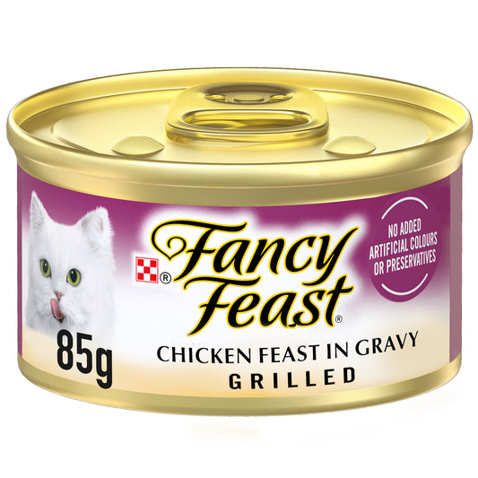 85gm (Pack of 24) Purina Fancy Feast Grilled Chicken