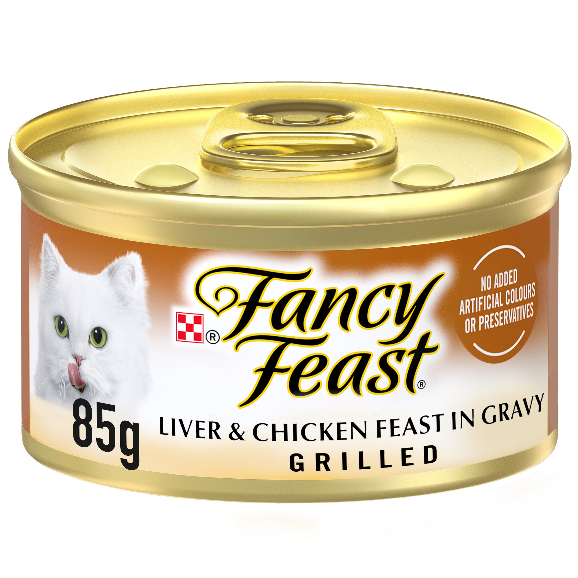85gm Purina Fancy Feast Grilled Liver & Chicken Wet Cat Food in Gravy