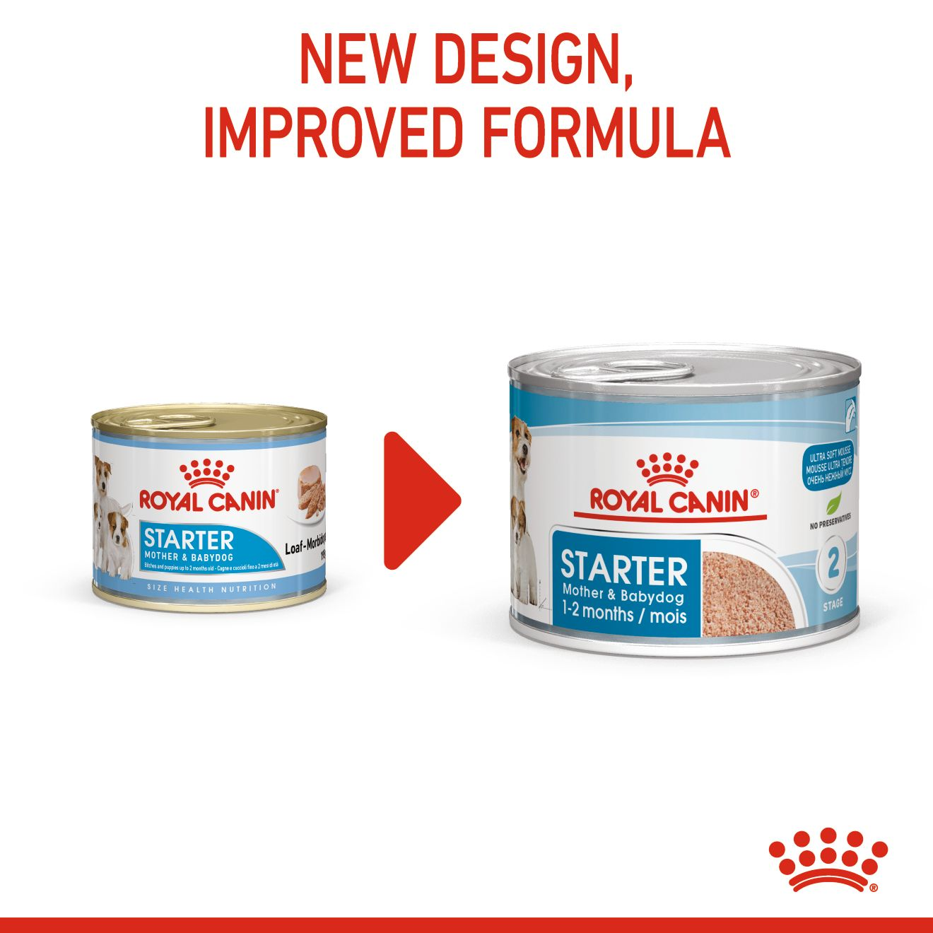 Royal Canin Canine Health Nutrition Starter Mousse (Wet Food   Cans) 12 x 195 g