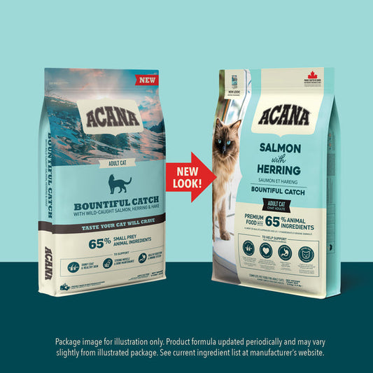 Acana Bountiful Catch Salmon With Whole Herring Adult Dry Cat Food 1.8KG