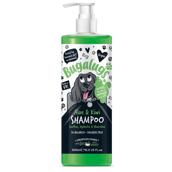 Bugalugs Aloe & Kiwi Soothing Dog Shampoo - 500ML