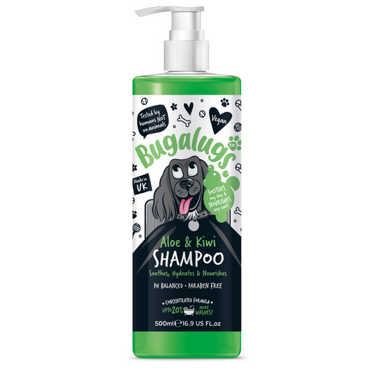 Bugalugs Aloe & Kiwi Soothing Dog Shampoo - 500ML