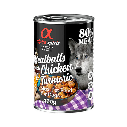 Alpha Spirit Meatballs Chicken and Turmeric (400gr)
