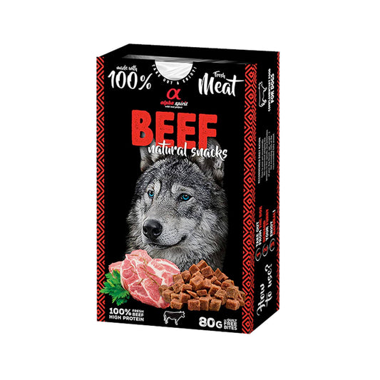 Alpha Spirit Natural Snacks for Dogs - Beef