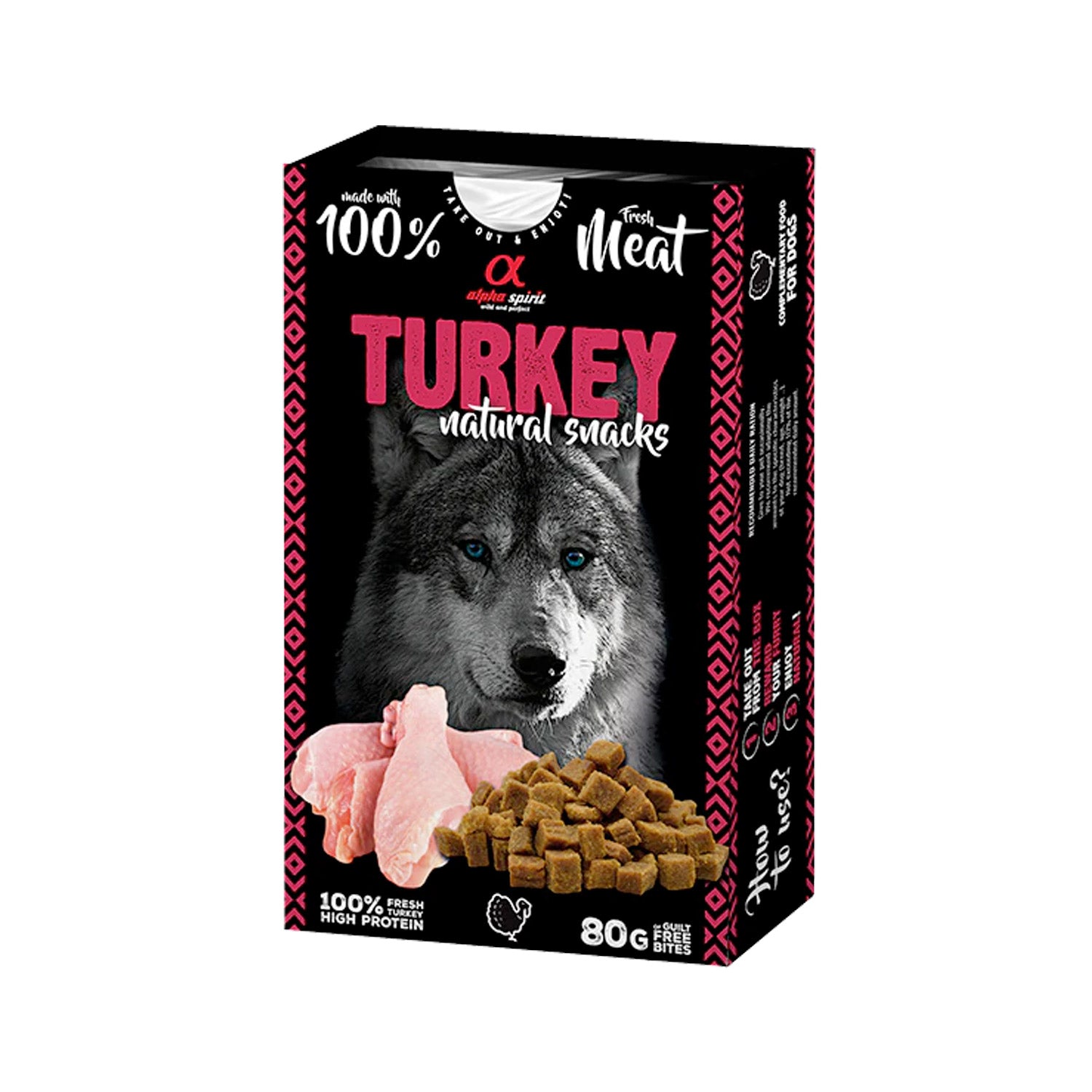 Alpha Spirit Natural Snacks for Dogs - Turkey