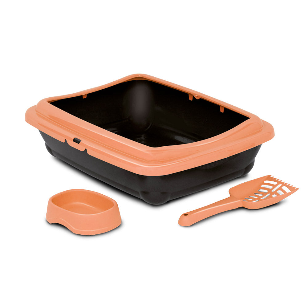 BIRBA KIT (Litter Box + Scoop + Bowl) - Blue