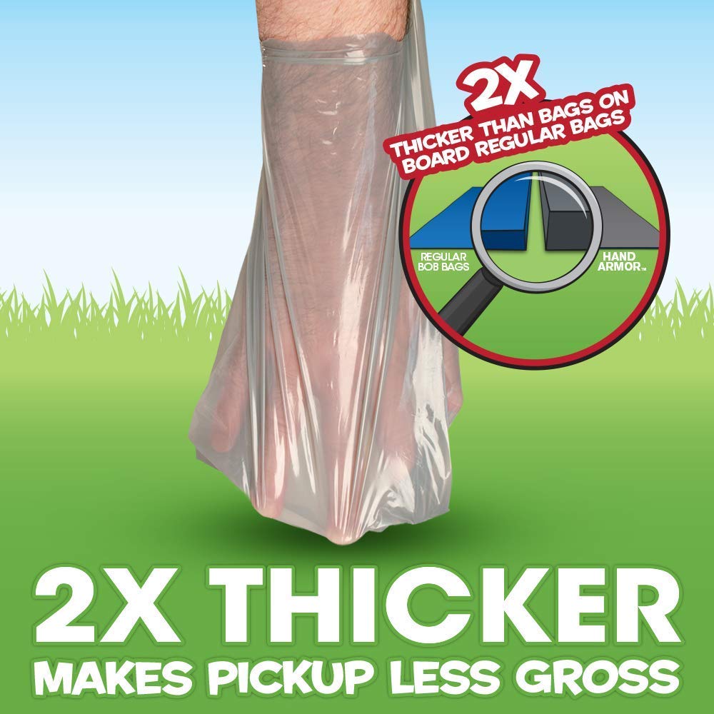 BOB Hand Armor with Extra Thick Pick Up Bags (100bags)