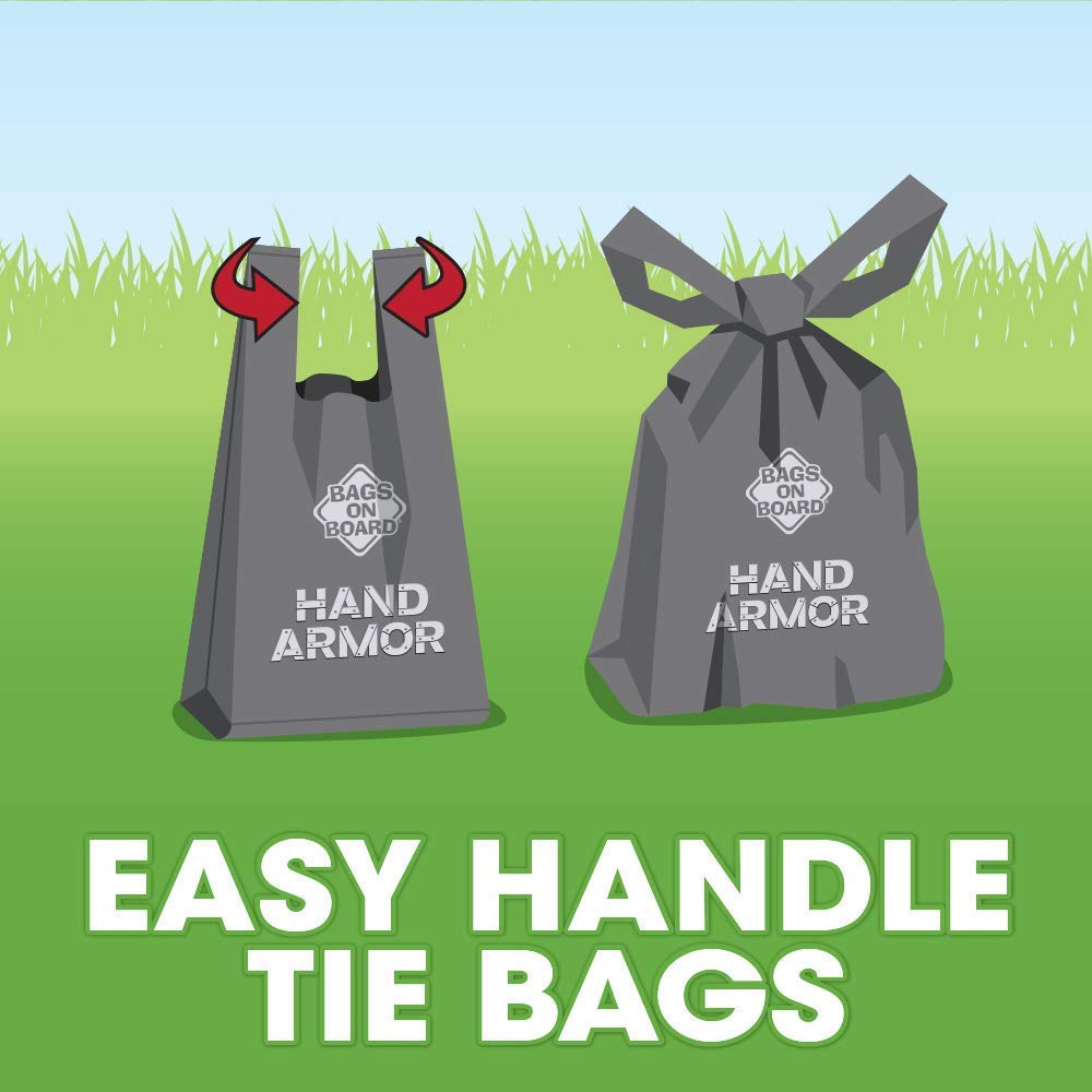 BOB Hand Armor with Extra Thick Pick Up Bags (100bags)