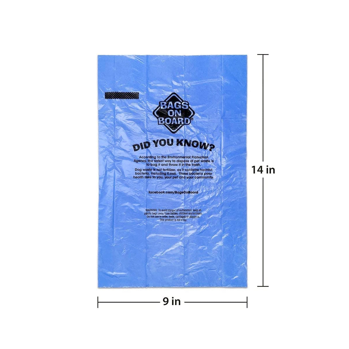 BOB Refill Bags - Blue - 140 bags (10x14)