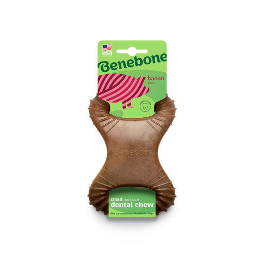 Benebone Dental Dog Chew Toy - Bacon - Small