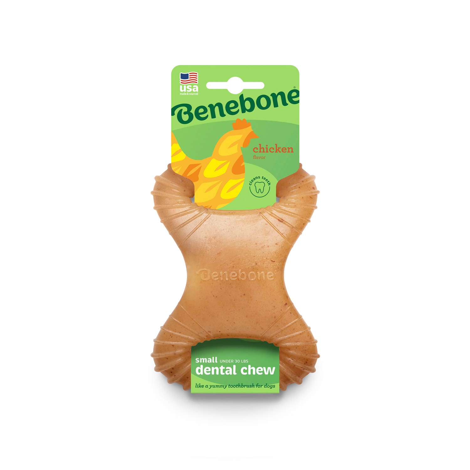 Benebone Dental Dog Chew Toy - Chicken - Small
