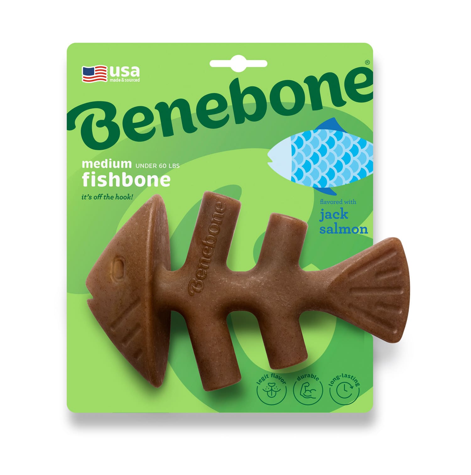 Benebone Fishbone Dog Toy - Medium