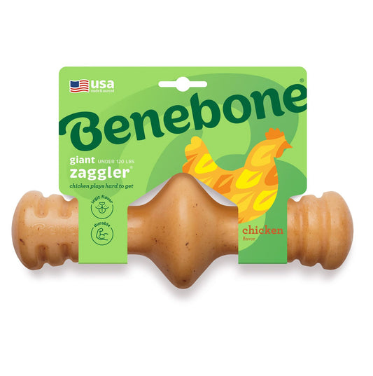 Benebone Zaggler Dog Chew Toy - Chicken - Giant