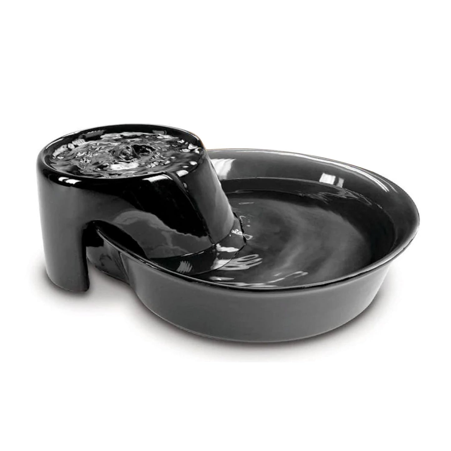 Big Max Ceramic Pet Drinking Fountain 128oz (Black)