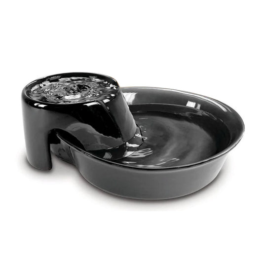 Big Max Ceramic Pet Drinking Fountain 128oz (Black)