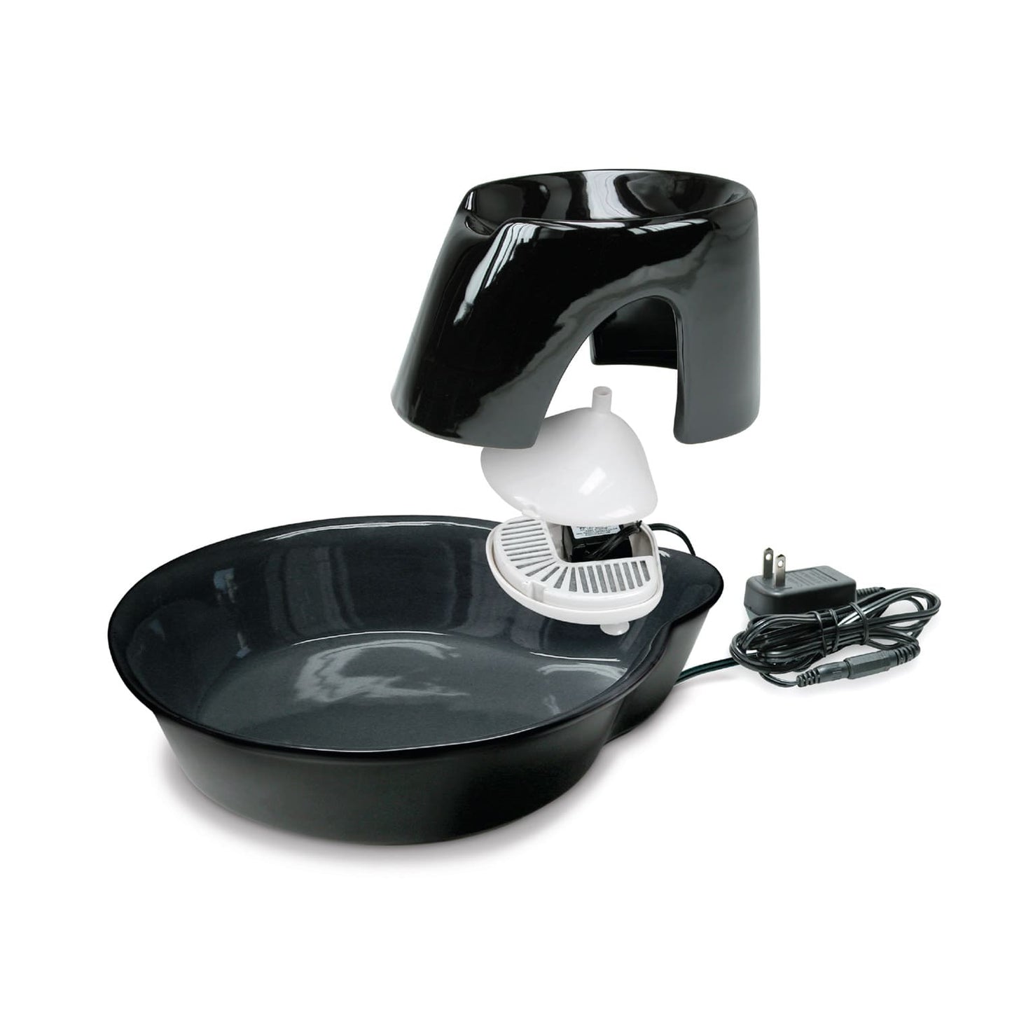 Big Max Ceramic Pet Drinking Fountain 128oz (Black)