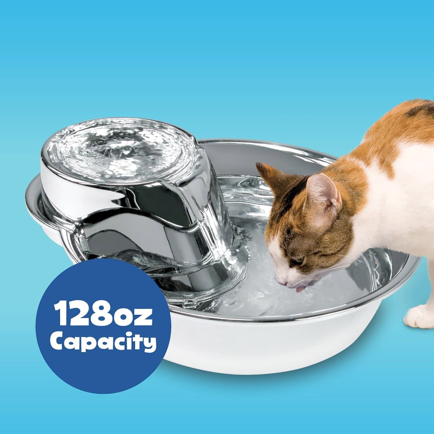 Big Max Pet Drinking Fountain 128oz - Stainless Steel