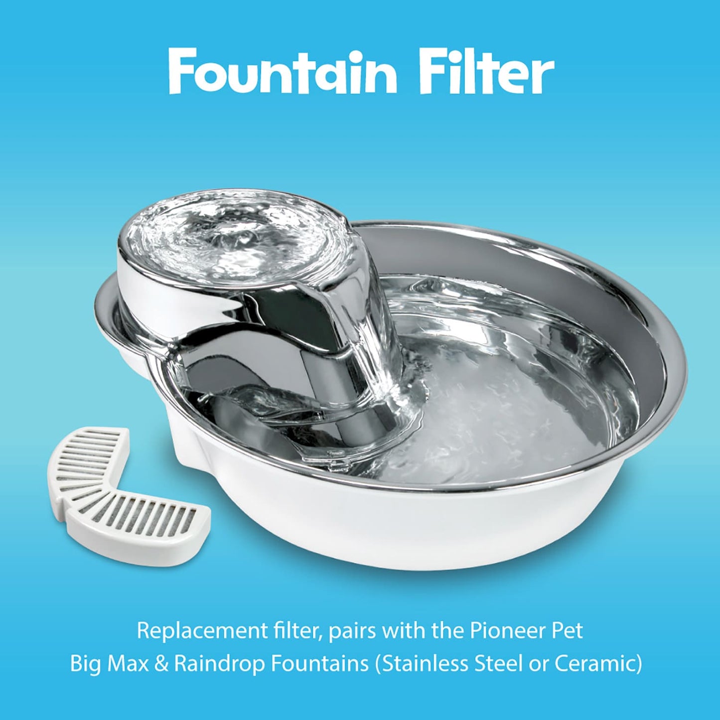 Big Max Pet Drinking Fountain 128oz - Stainless Steel