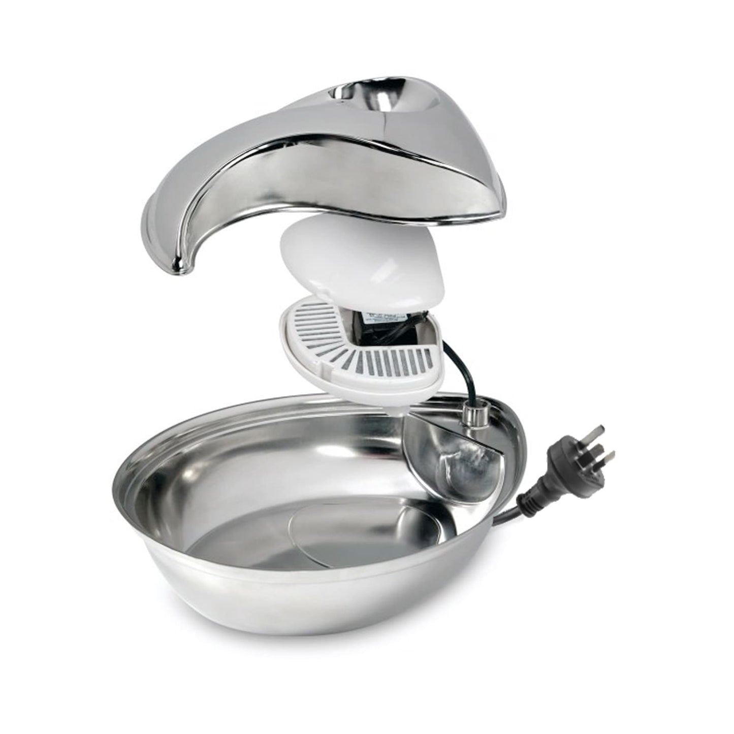 Big Raindrop Durable Pet Fountain 96oz (Stainless Steel)