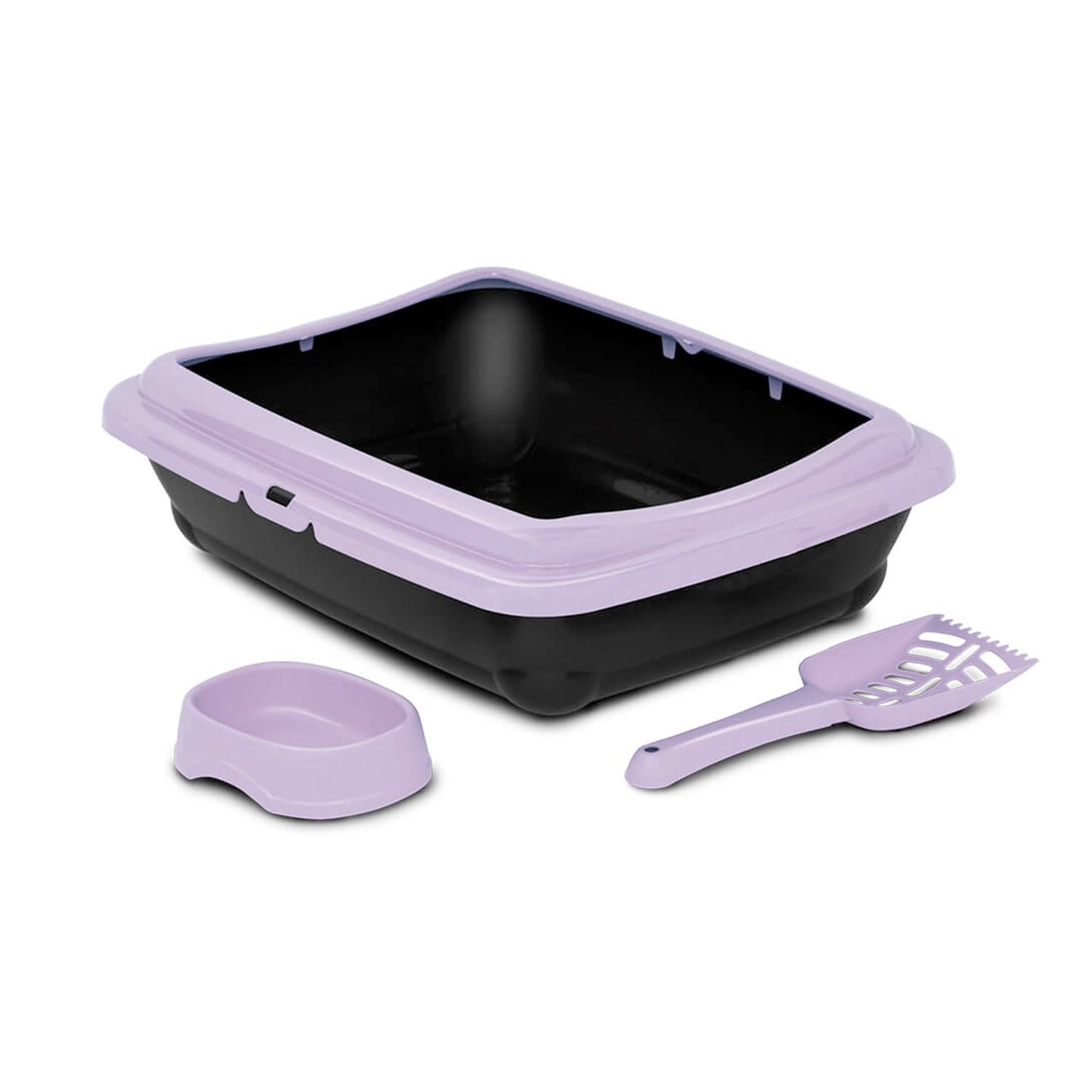 BIRBA KIT (Litter Box + Scoop + Bowl) - Light Purple