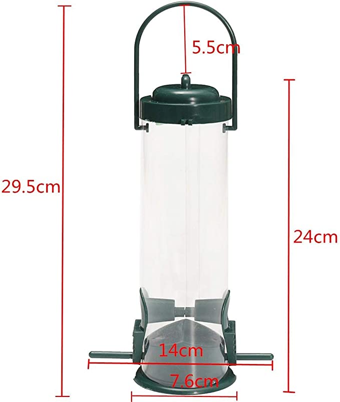 2PCS Outdoor Hanging Wild Bird Feeder, Finch Feeder for Garden Backyard Decoration Attractive Metal Thistle Feeder