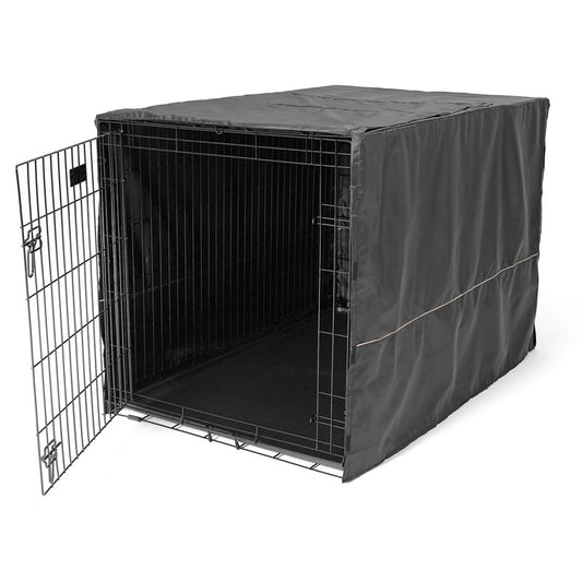Black Polyester Pet Crate Covers