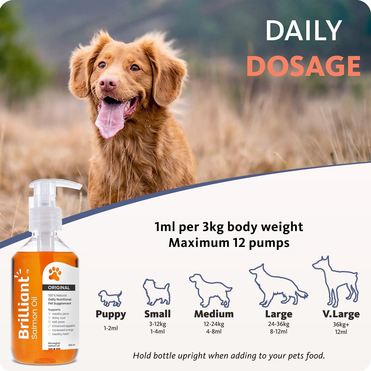 Brilliant Salmon Oil for Dogs and Cats