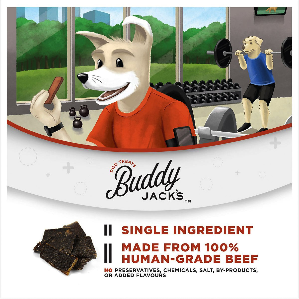 Buddy Jack's Beef Jerky Dog Treats 2oz / 56gm