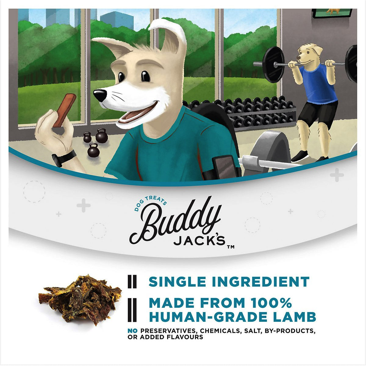 Buddy Jack's Lamb Jerky Dog Treats 2oz / 56gm