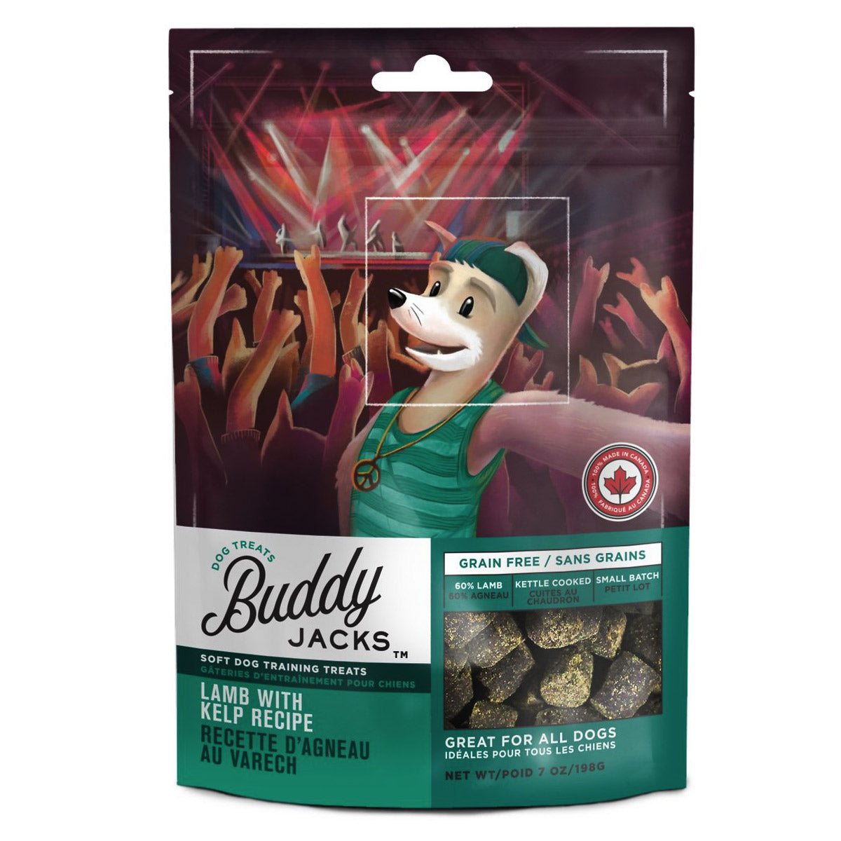 Buddy Jacks Soft and Chewy Dog Treats - Lamb with Kelp 7oz / 198gm